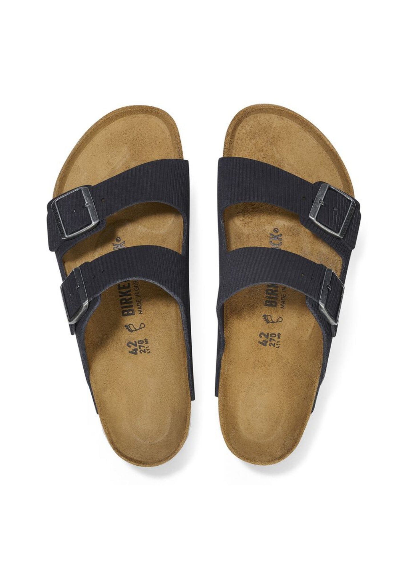 BIRKENSTOCK ARIZONA CORD MIDNIGHT SUEDE SANDAL