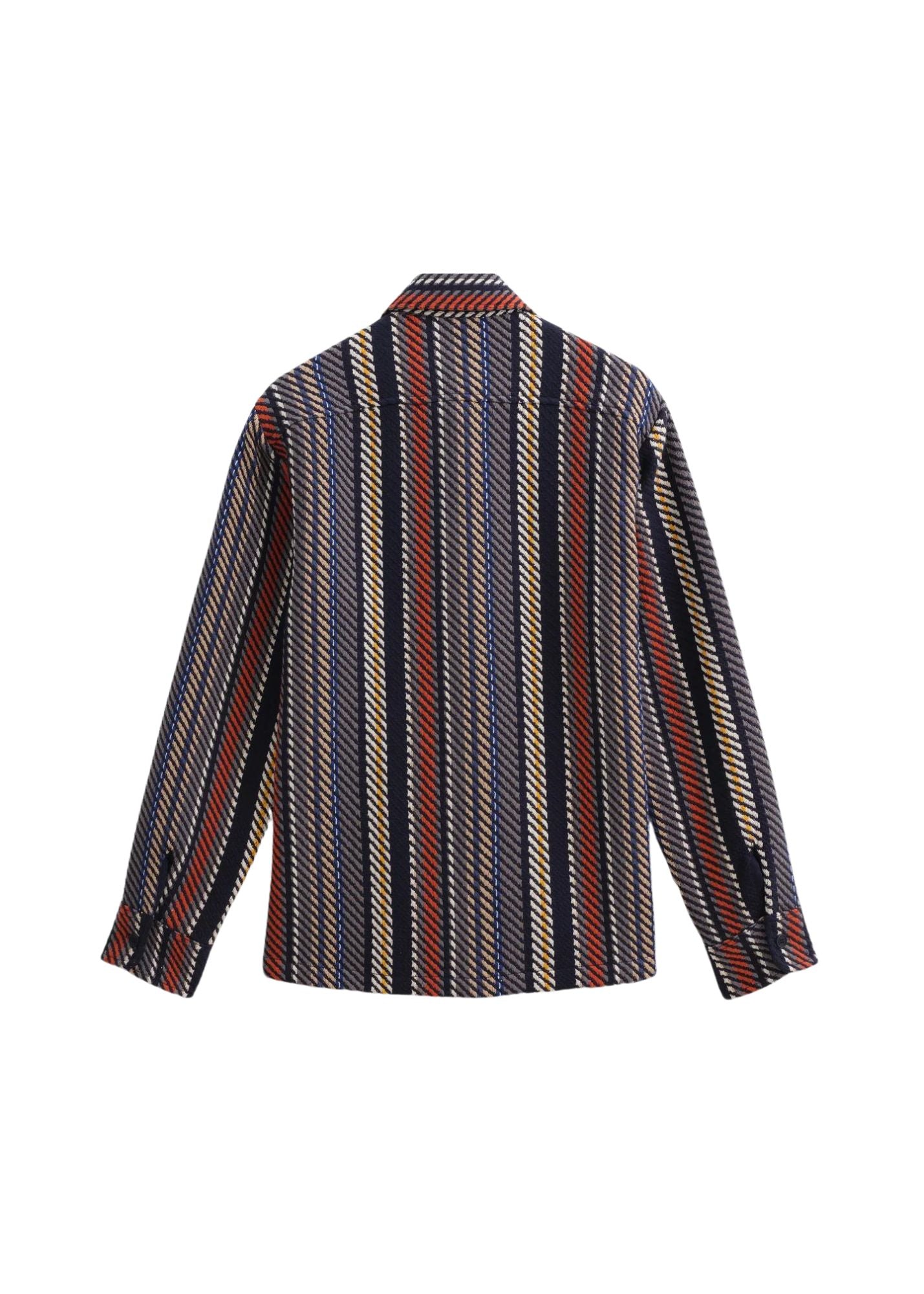 WAX LONDON WHITING VERTICAL STRIPE OVERSHIRT