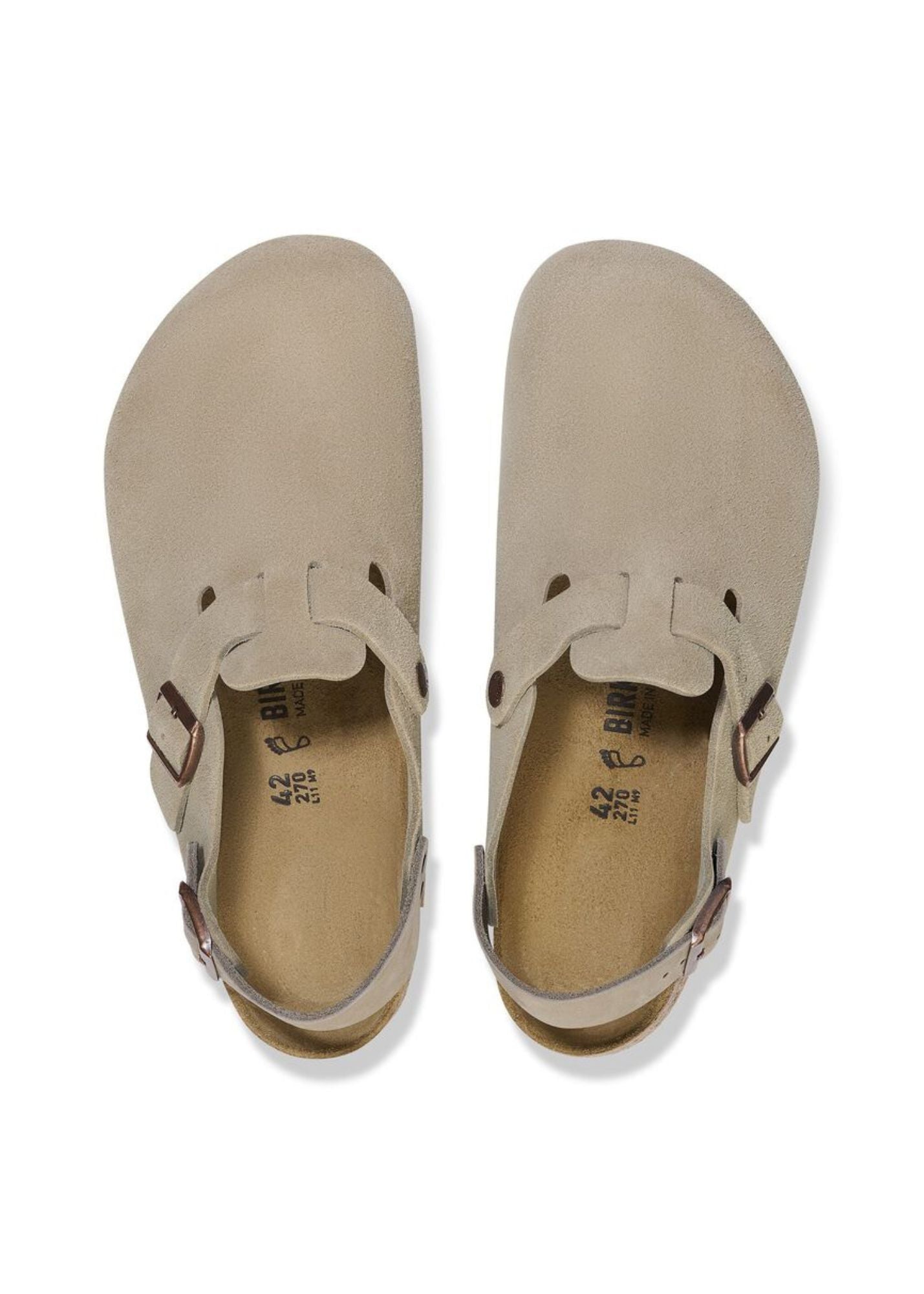 BIRKENSTOCK TOKIO TAUPE SUEDE CLOG