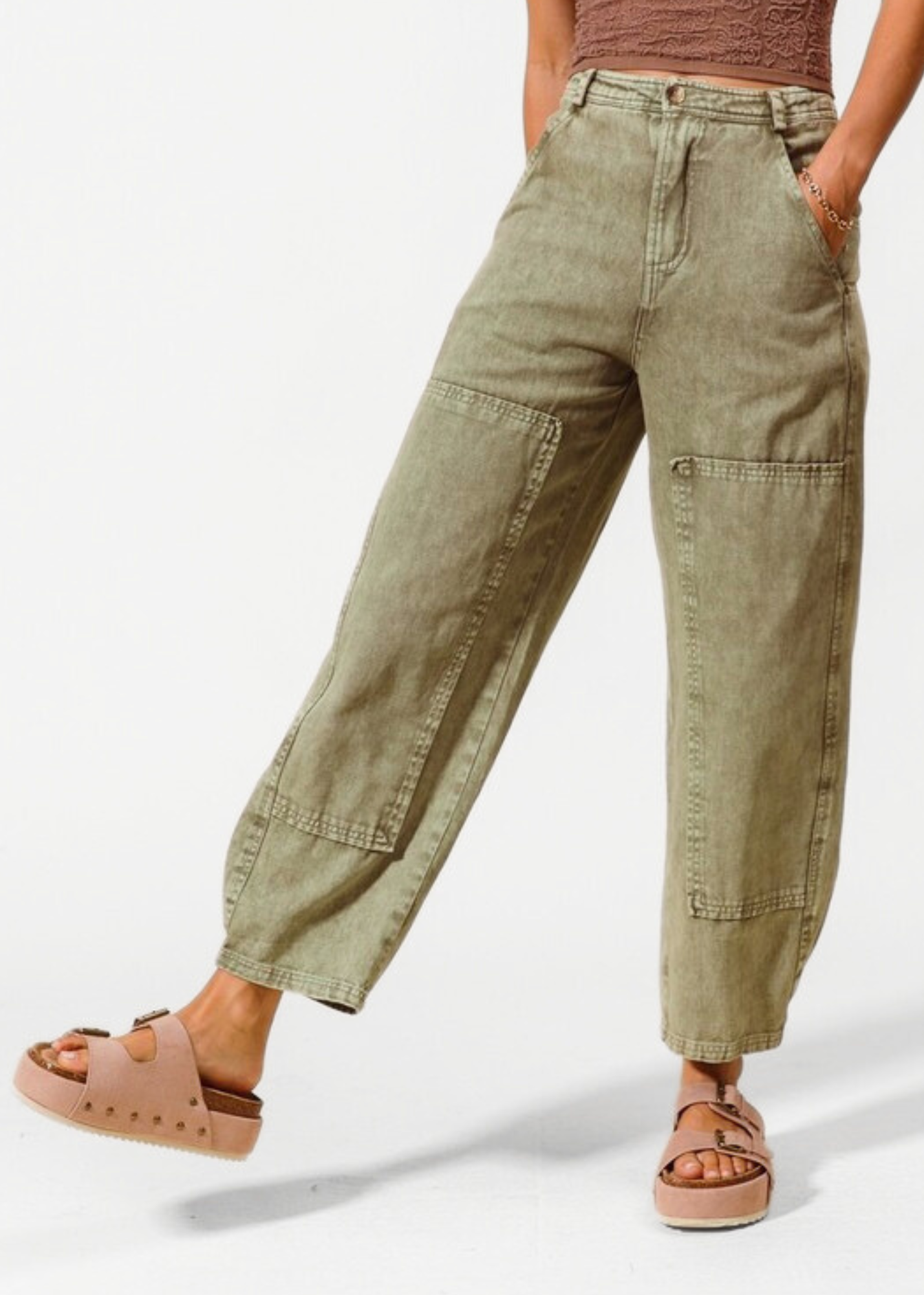 CAROLINE UTILITY BARREL PANTS