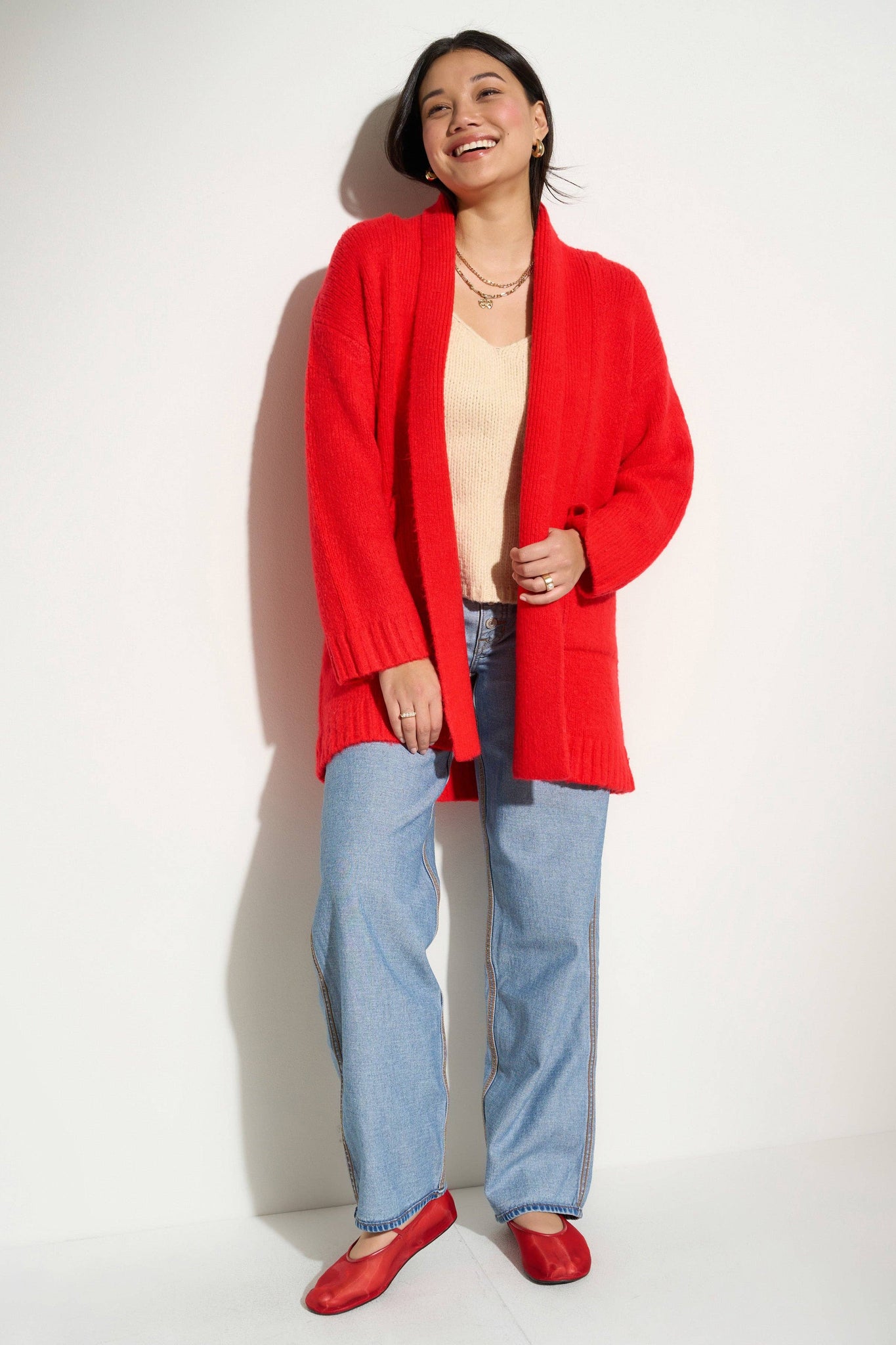 JENA SLOUCHY OPEN CARDIGAN