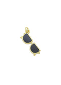 BLACK ENAMEL GOLD SUNGLASSES CHARM