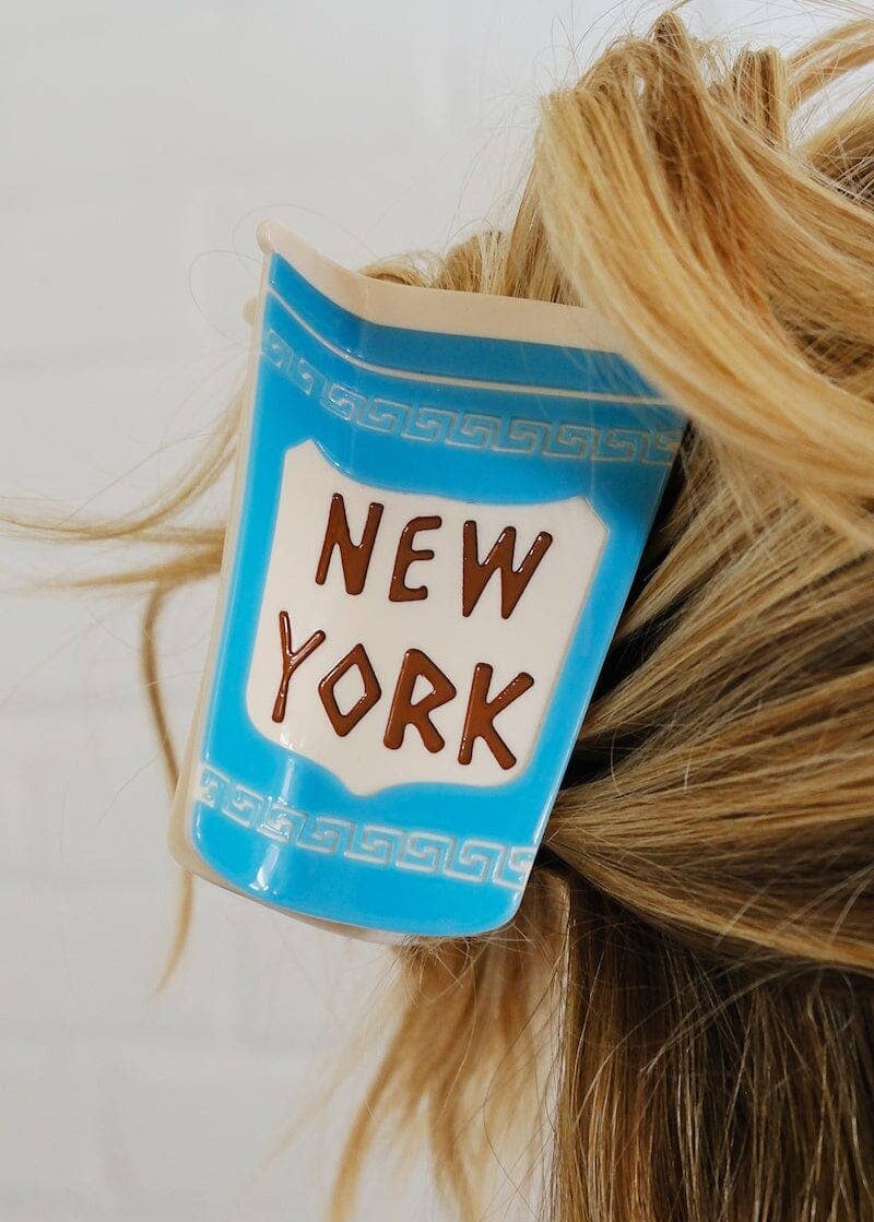 NEW YORK COFFEE CUP HAIR CLAW