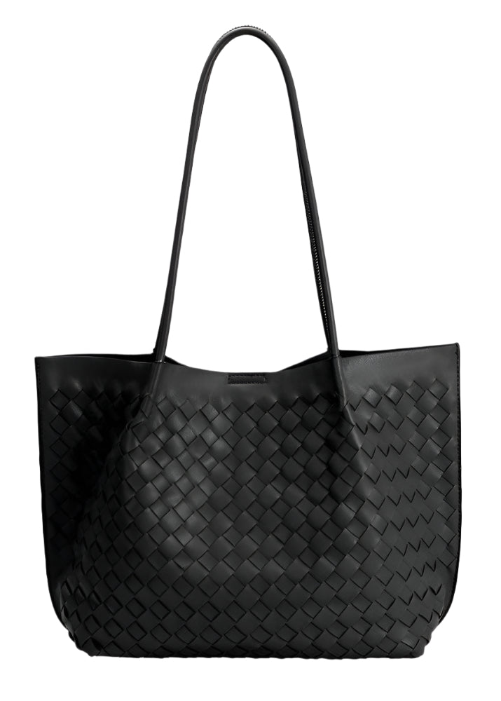 VICTORIA WOVEN VEGAN TOTE