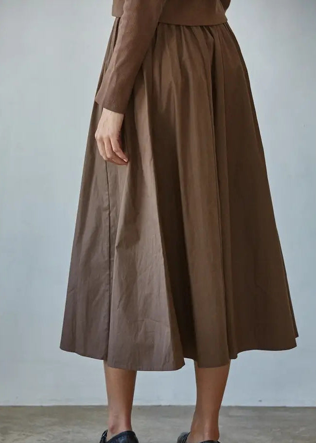 MOCHA MIDI SKIRT