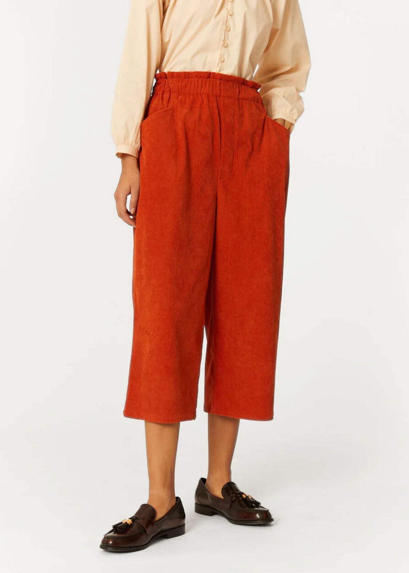 PANA CORD CROPPED TROUSER