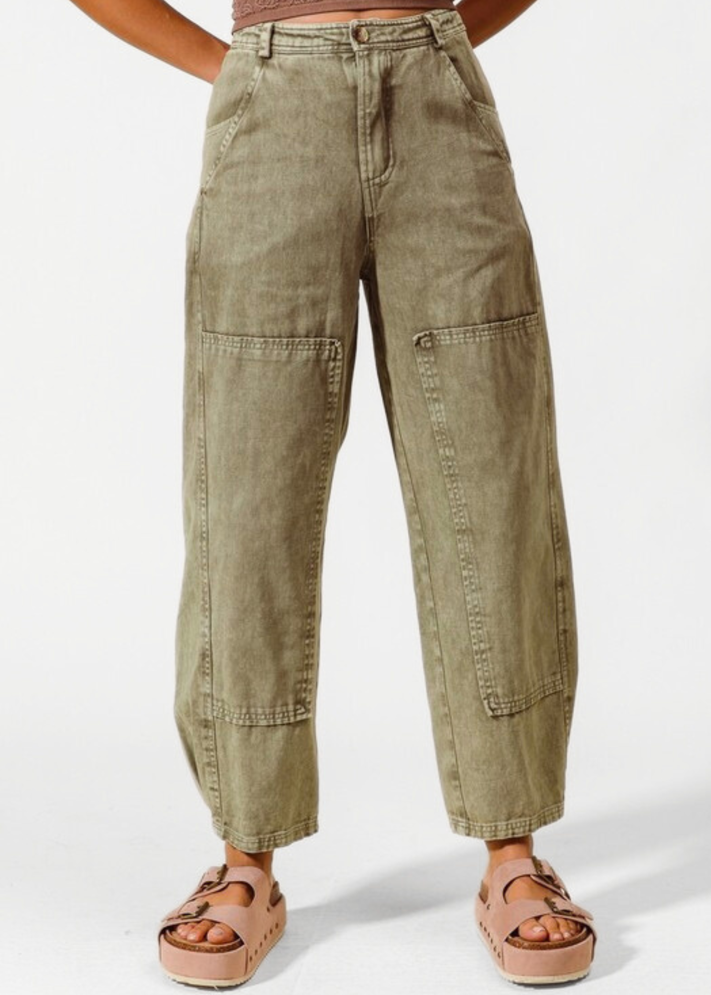 CAROLINE UTILITY BARREL PANTS