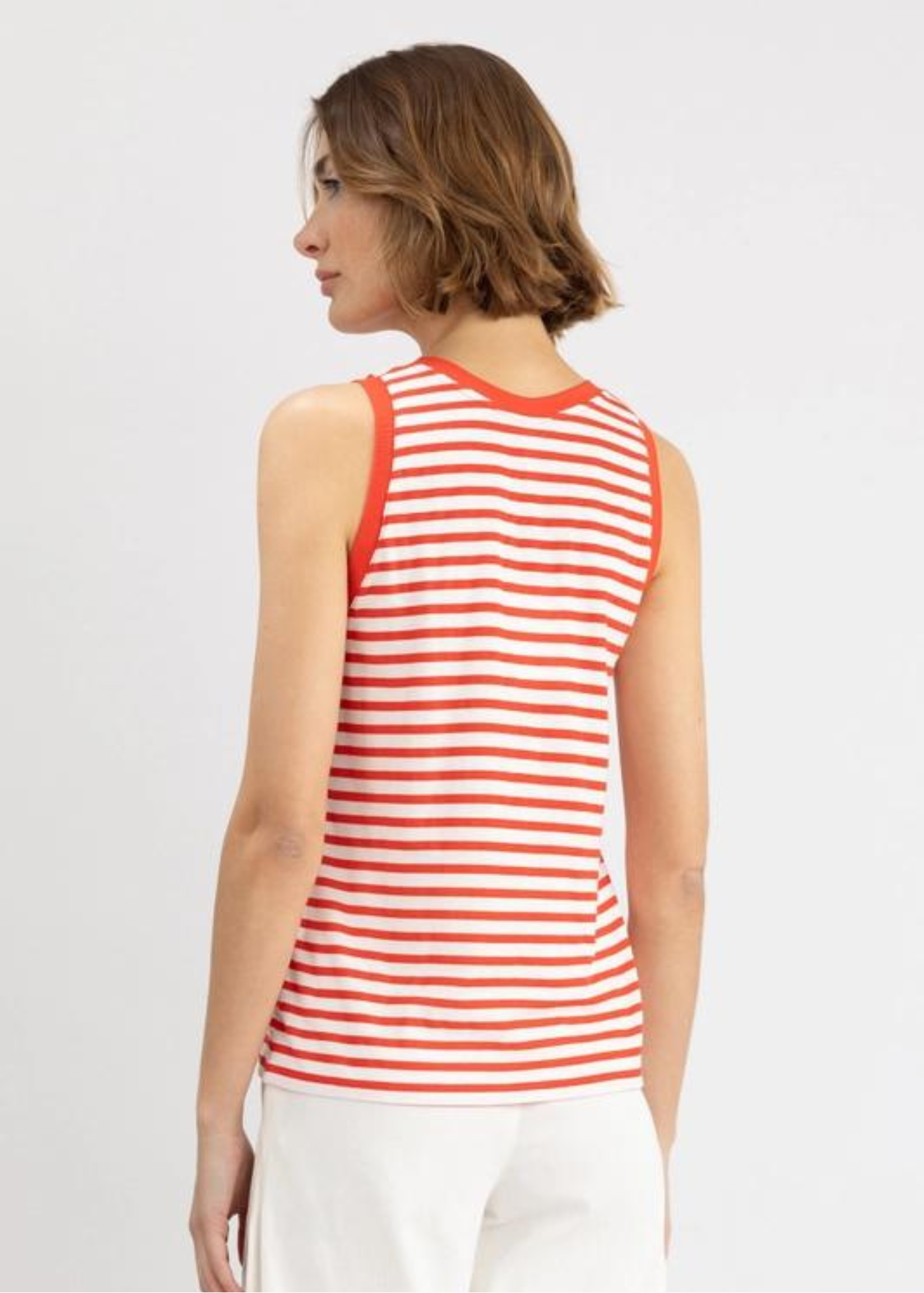 SCARLET STRIPED TANK