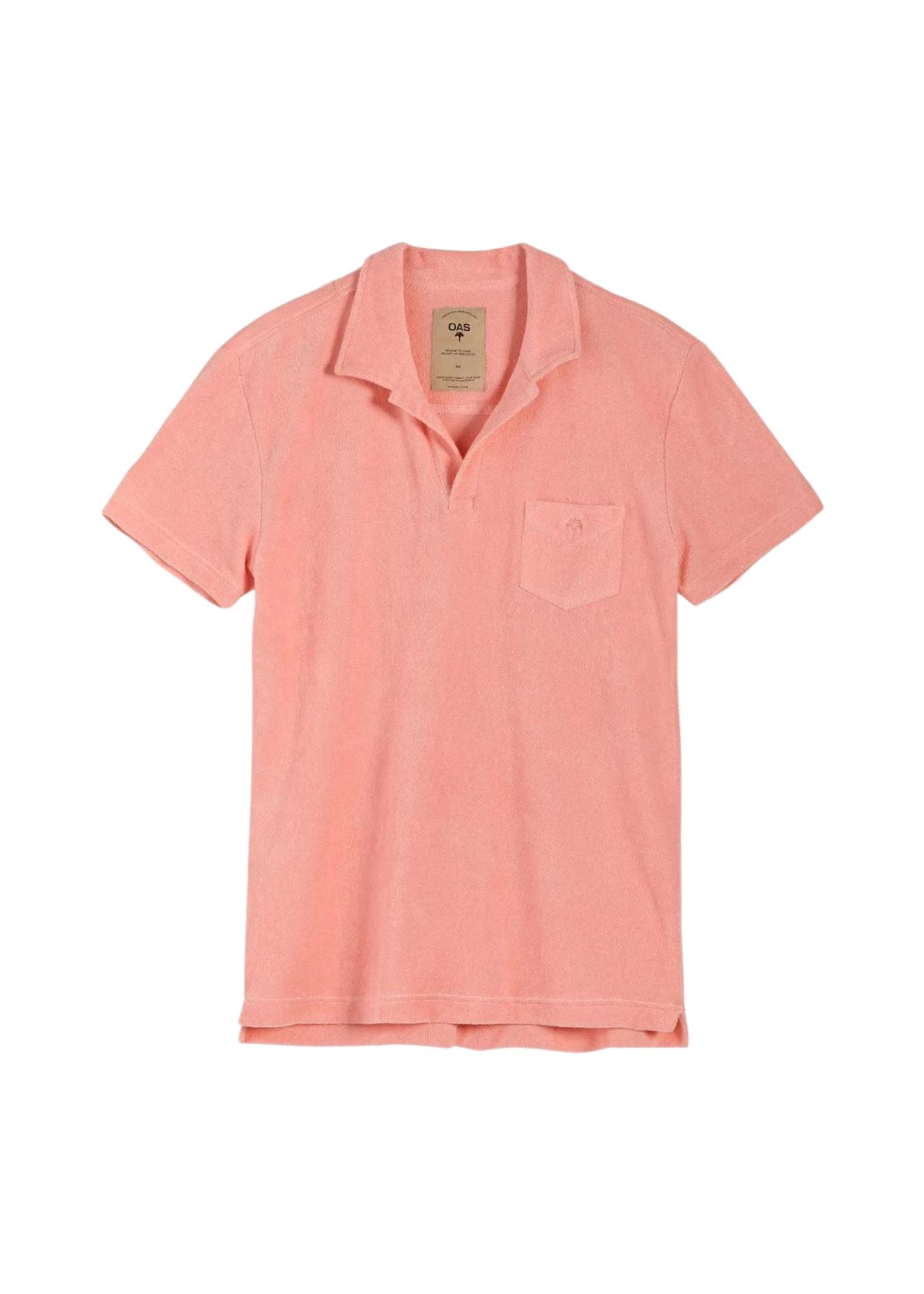 OAS NEW PINK POLO TERRY SHIRT