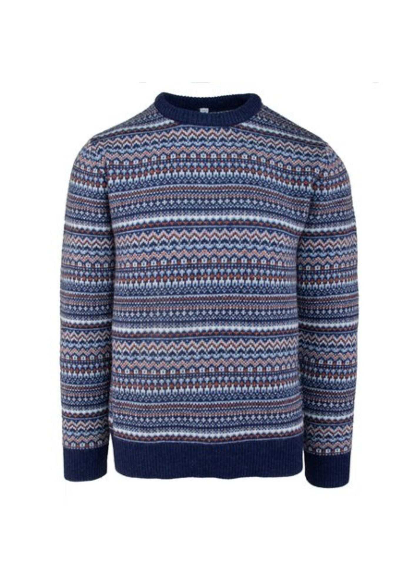 SCHOTT FAIRISLE CREWNECK SWEATER