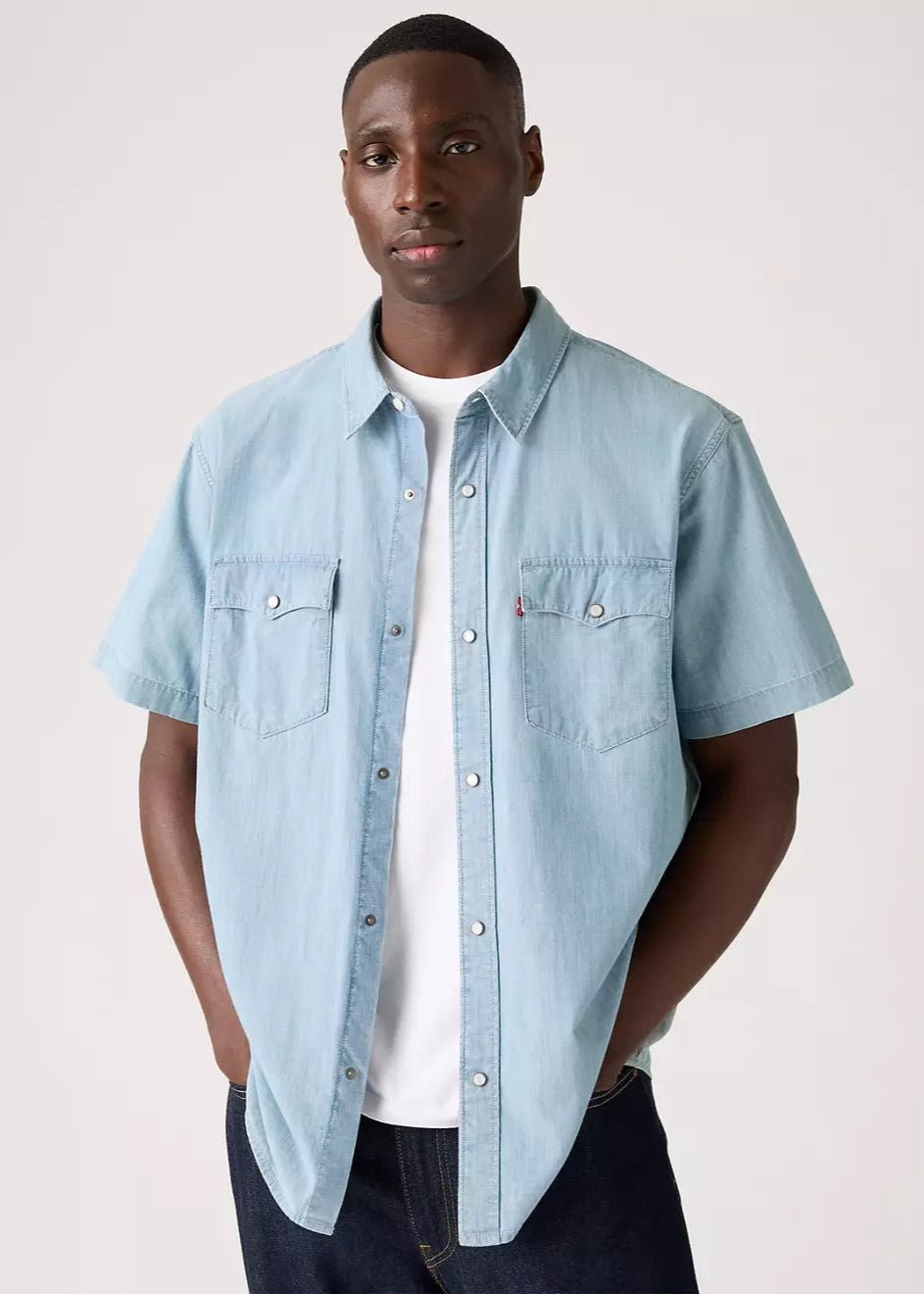 MEN'S RELAXED FIT WESTERN S/S BUTTON DOWN