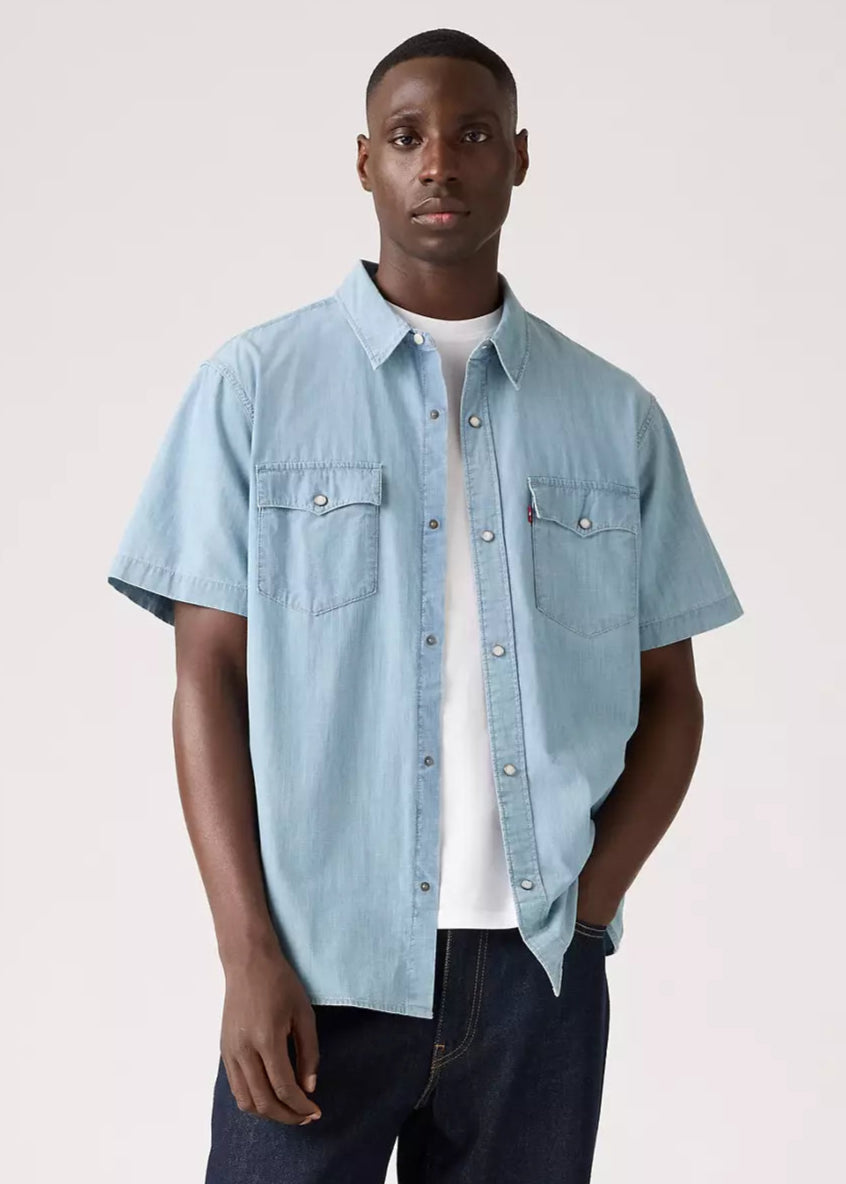 MEN'S RELAXED FIT WESTERN S/S BUTTON DOWN