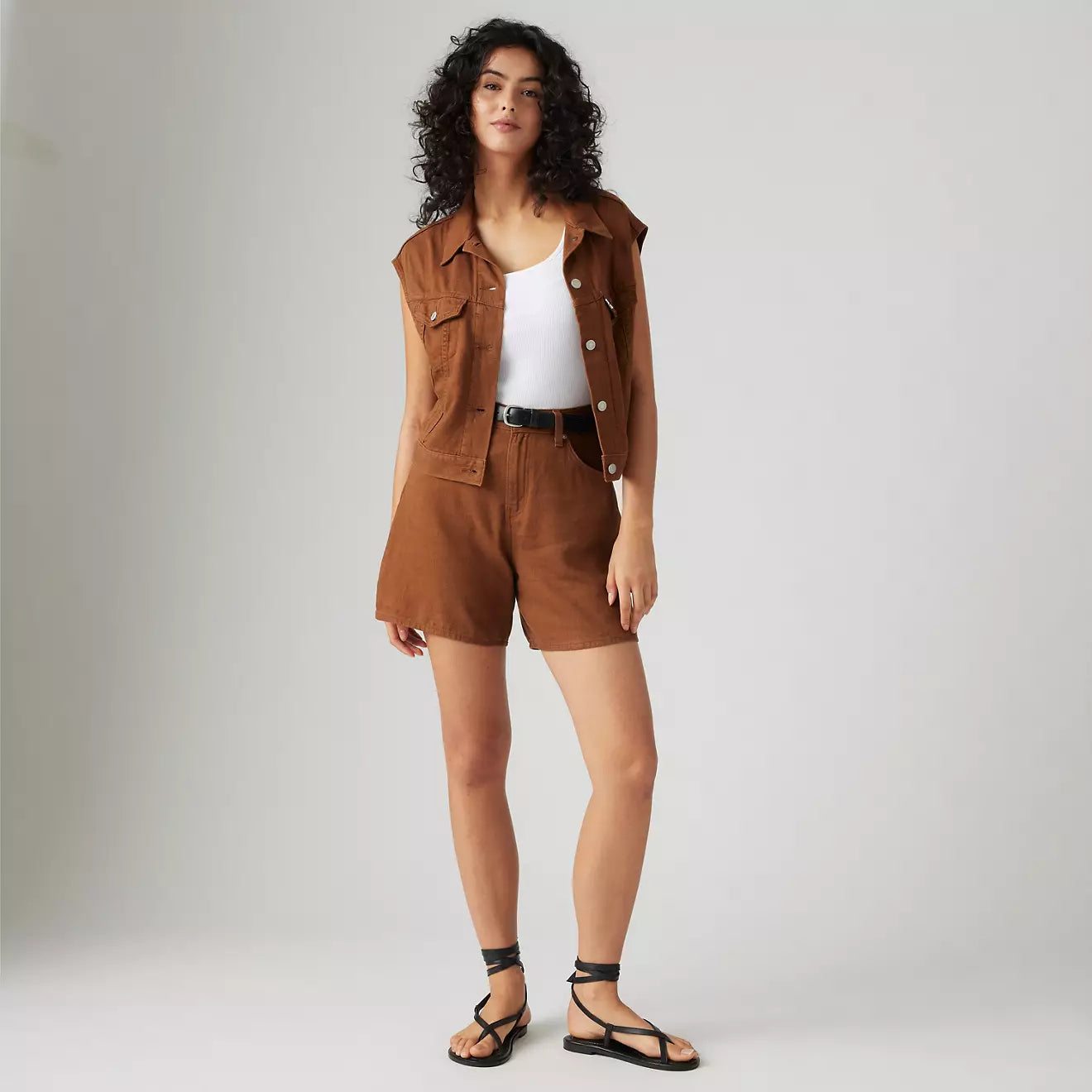 SORREL HI-RISE LINEN BAGGY SHORT