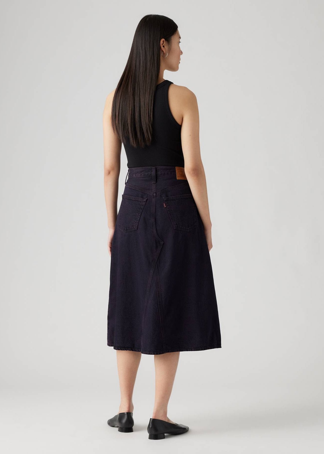 LEVI'S HIGH RISE DECON DENIM SKIRT