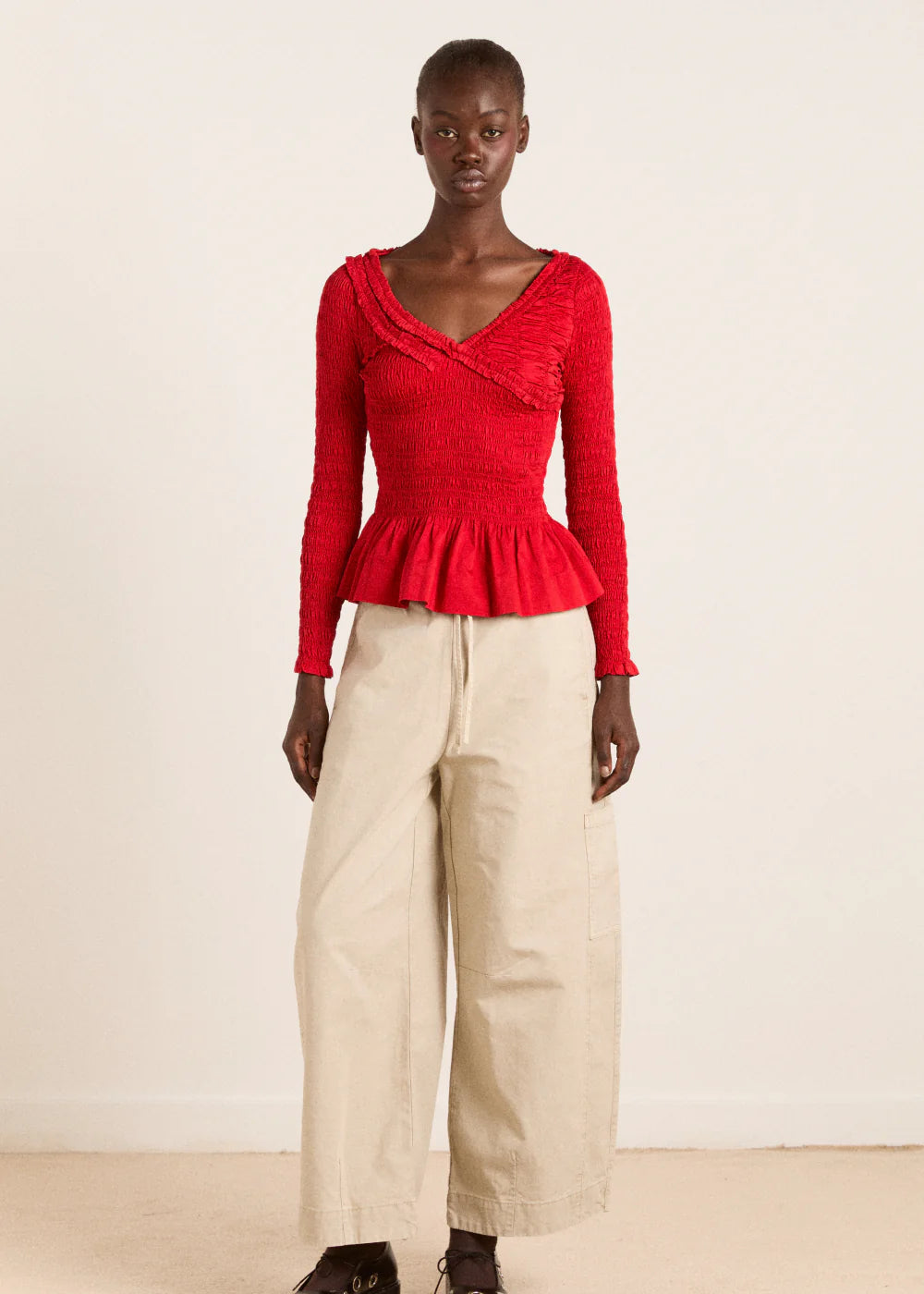 DAMSON MADDER SURI SATIN BLOUSE