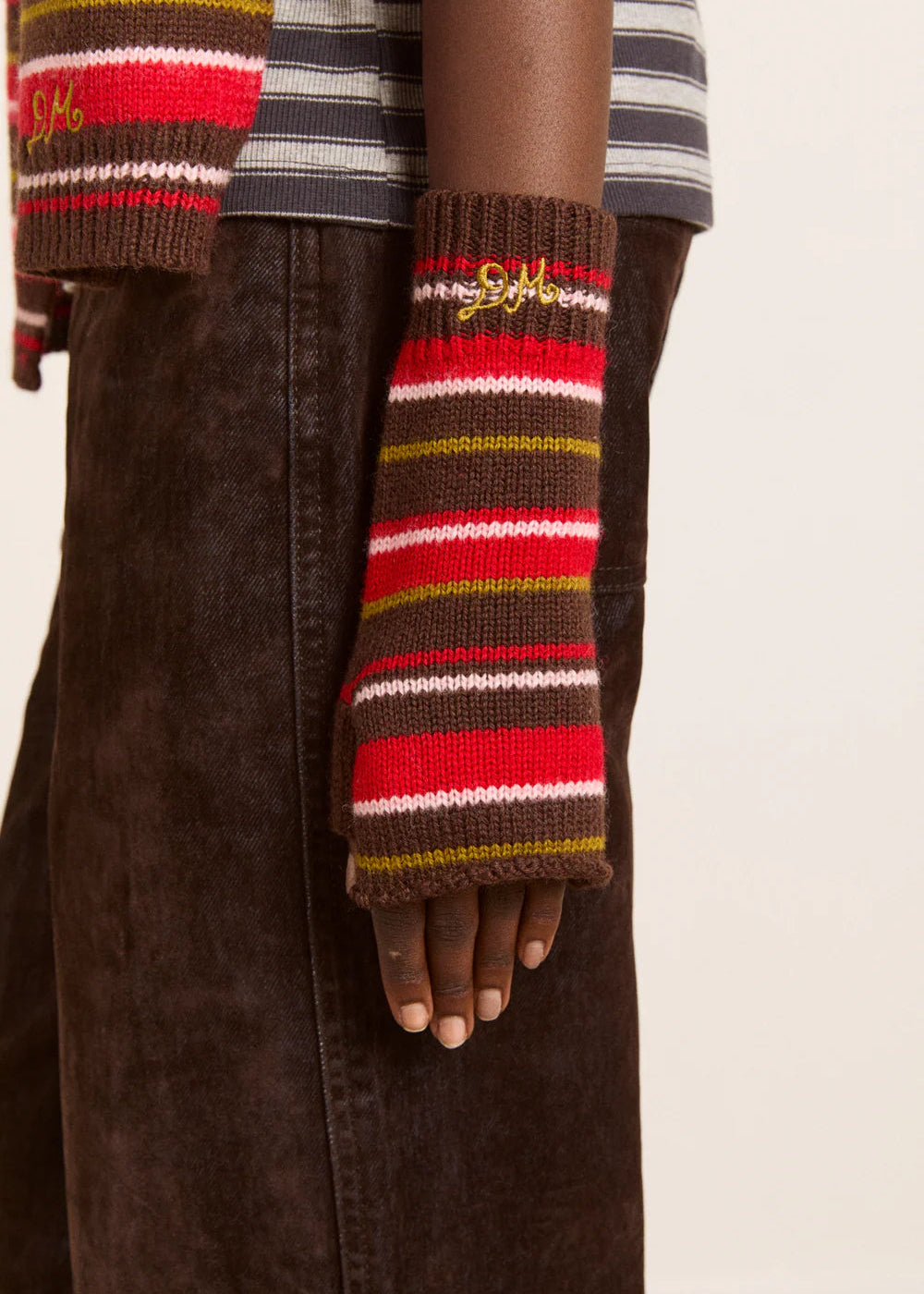 DAMSON MADDER FINGERLESS GLOVES