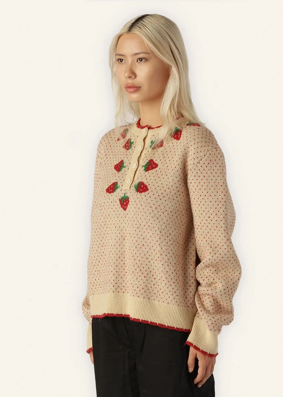 HELMSTEDT ALLIE STRAWBERRY SWEATER