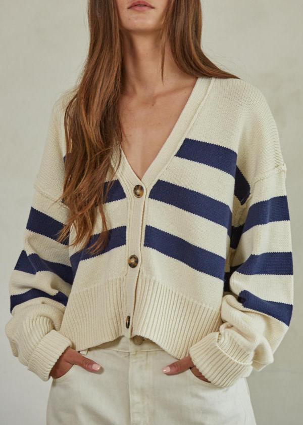 IRENE STRIPE CARDIGAN