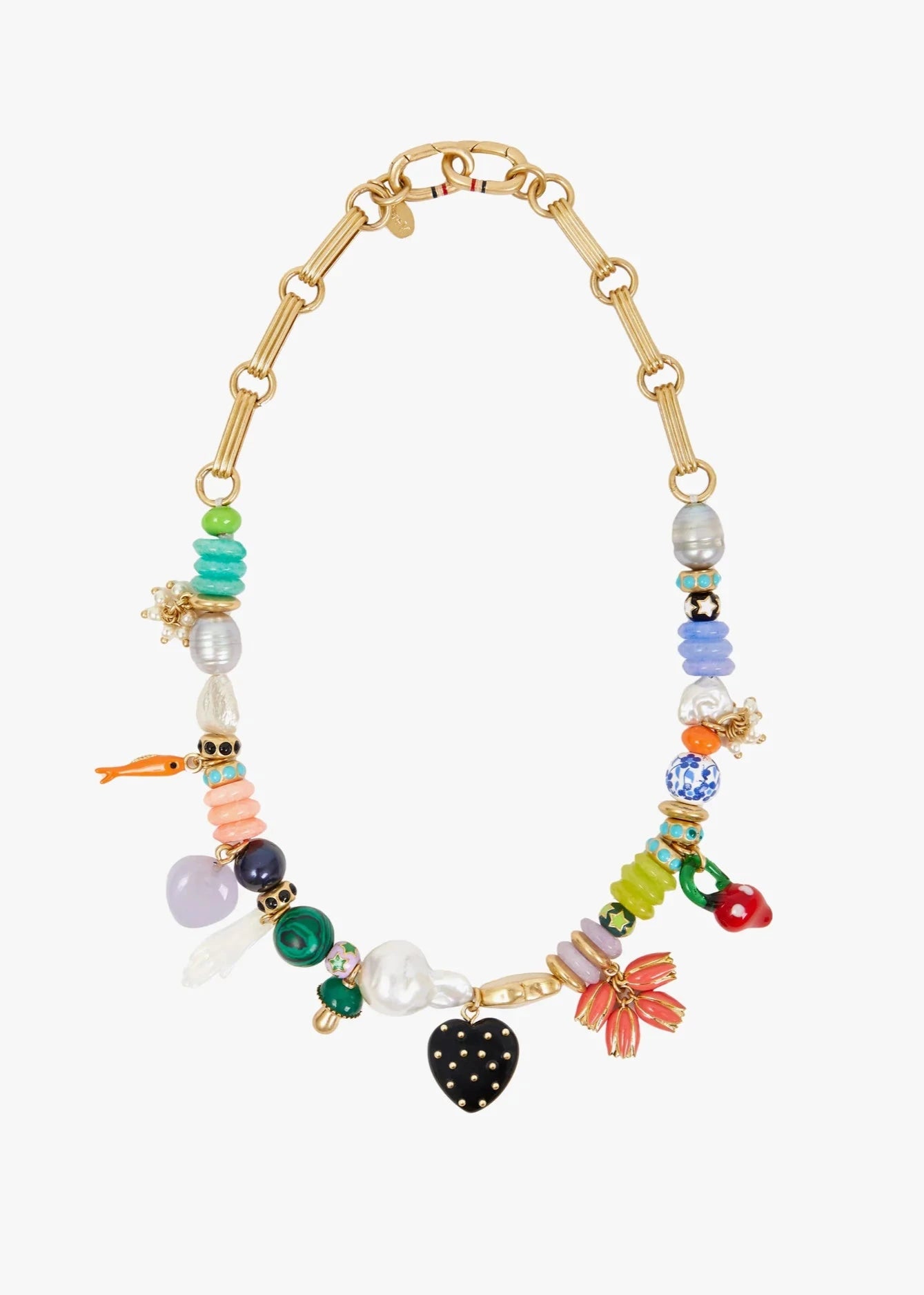 CLARE V. BEADED STATEMENT NECKLACE