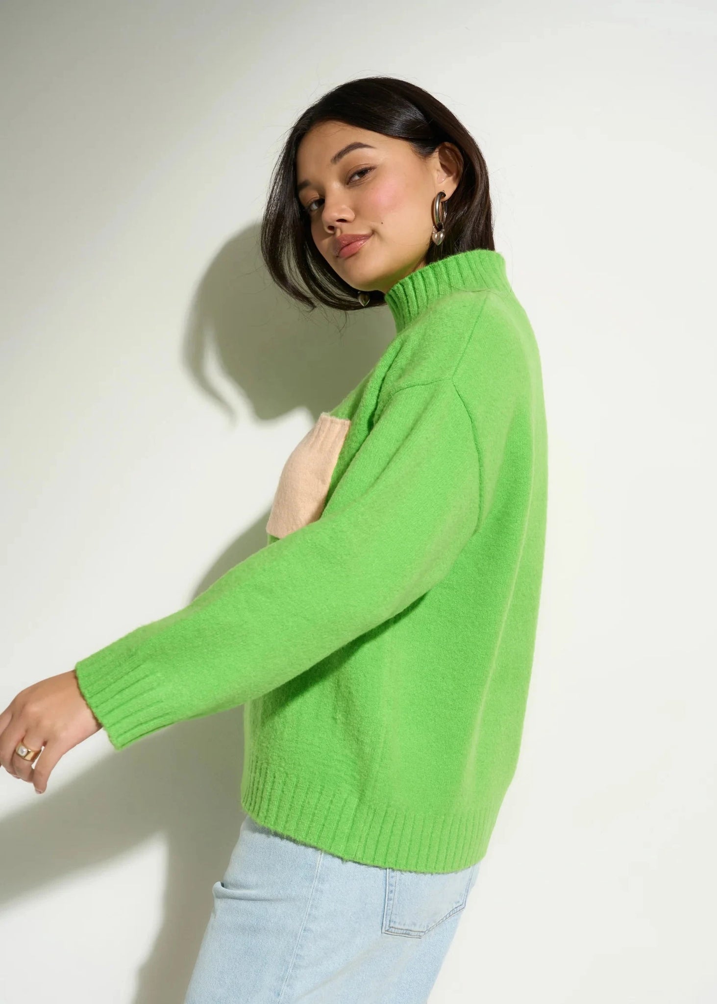 BARRI OVERSIZED KNIT TURTLENECK