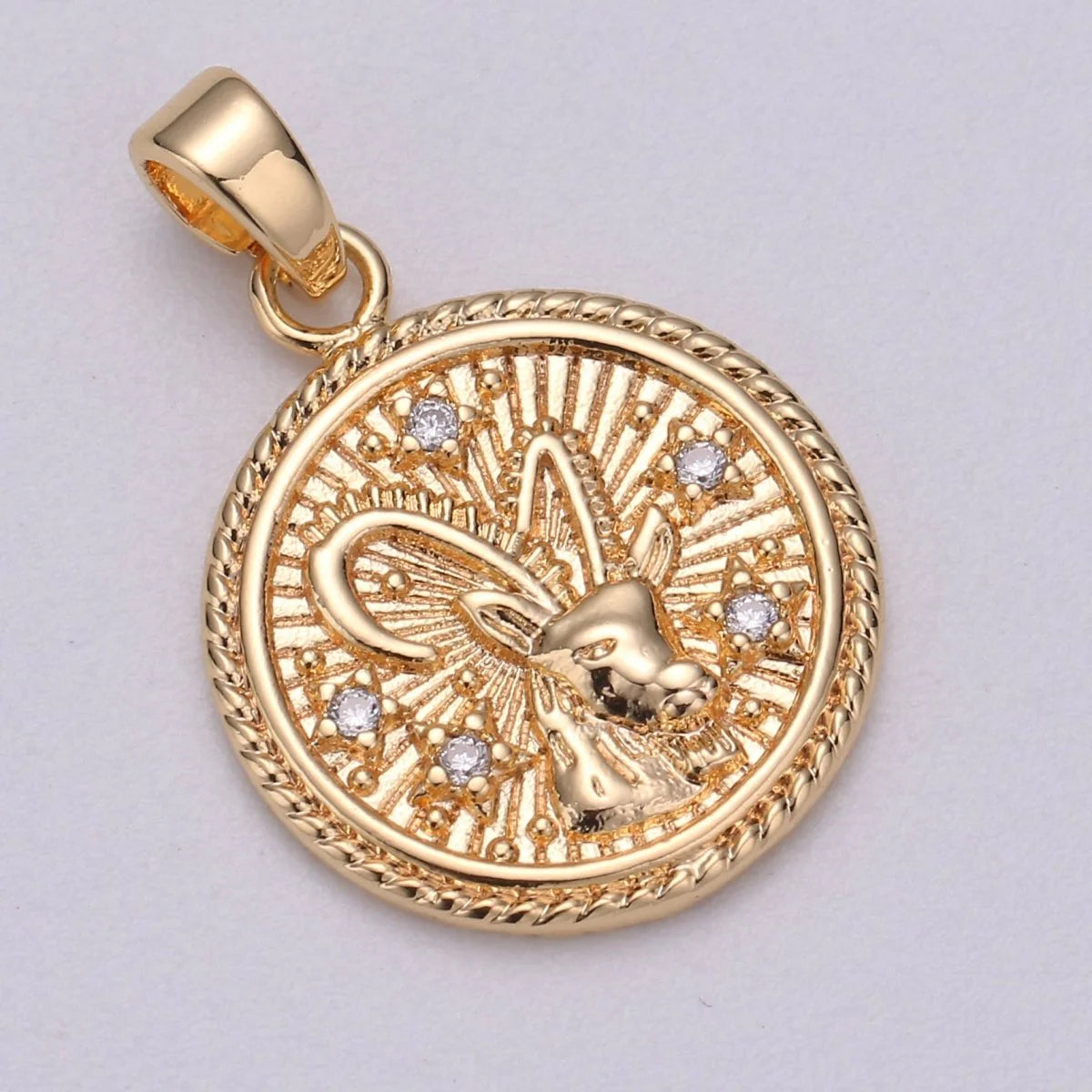 ZODIAC SIGN MEDALLION COIN CHARM