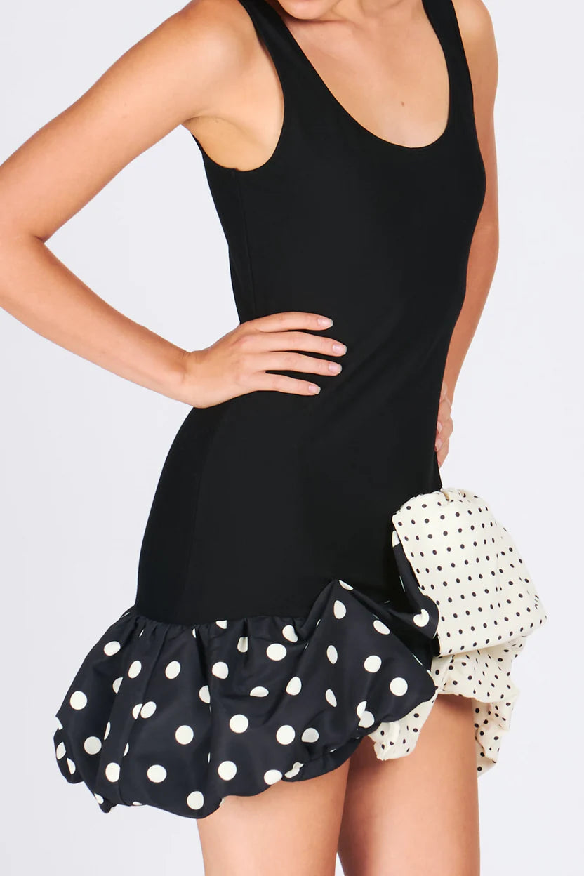 RACHEL ANTONOFF POLKA DOT PARTY MINI-DRESS