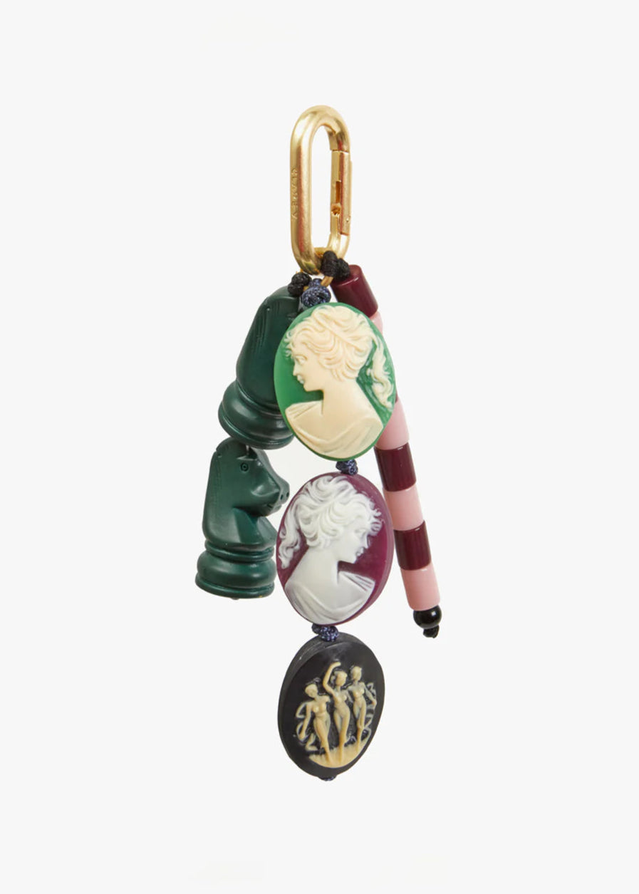 CLARE V. CAMEO BAG CHARM