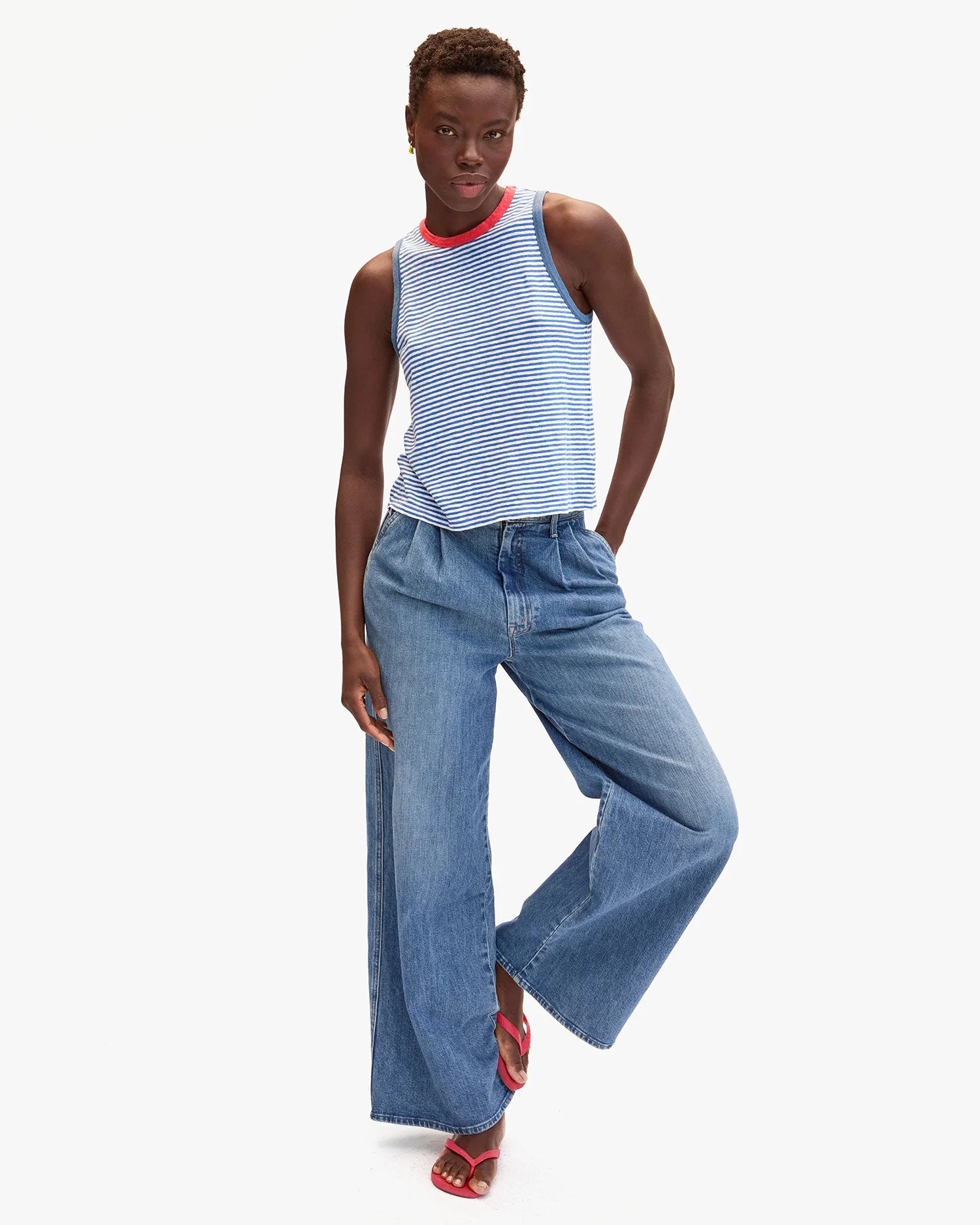 CLARE V. CAMP FIT TANK TOP