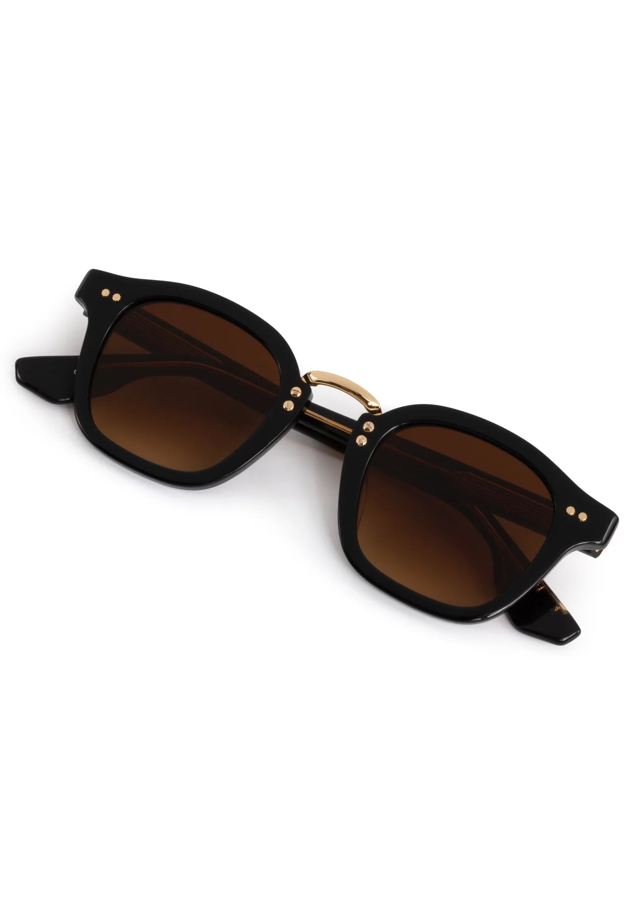 Krwew Tortoise Shell Sunglasses with Black Accents Matte Tokyo Tortoise Polarized 24K St Louis Sunglasses  main image 2