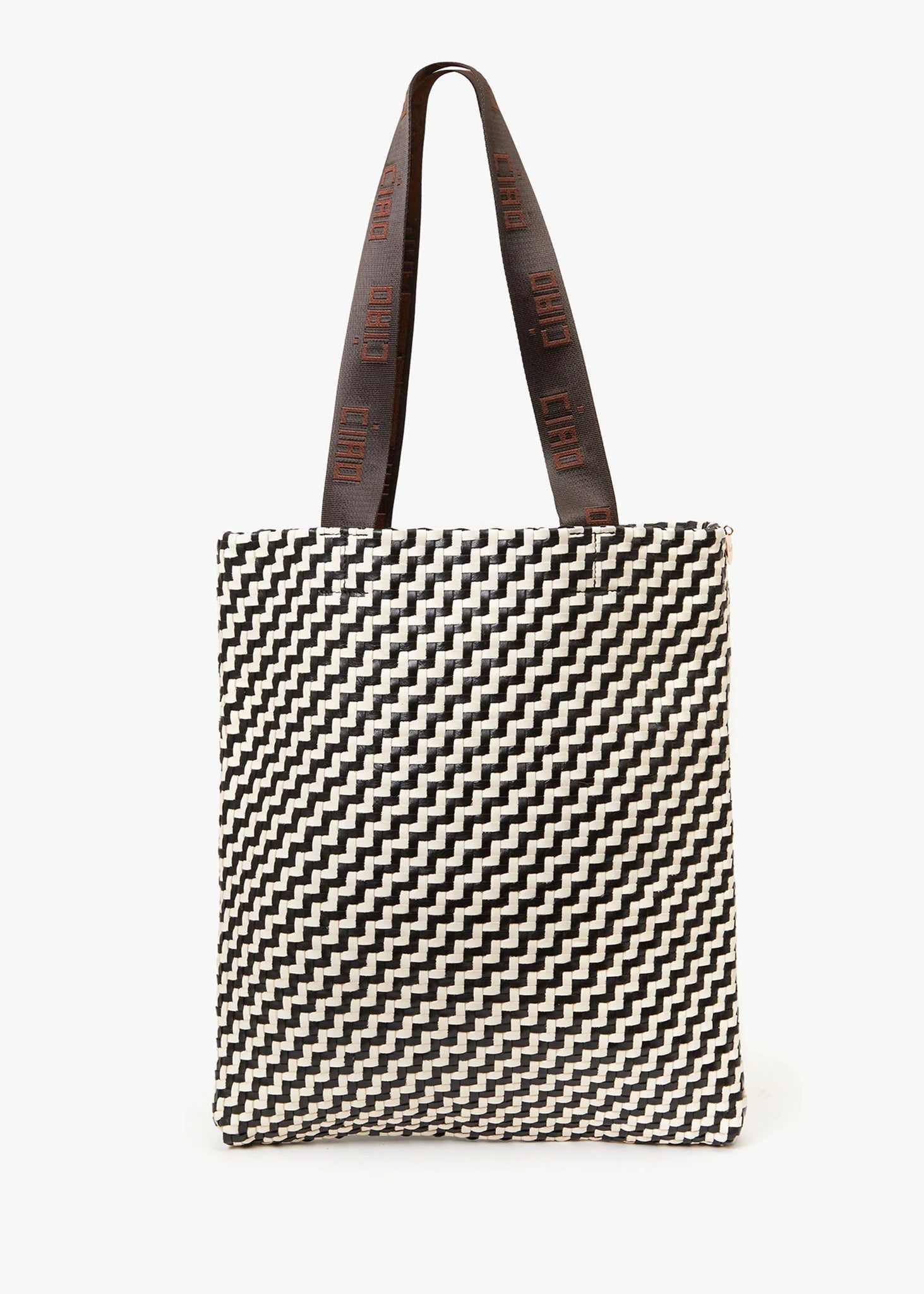 CLARE V. WOVEN TOTE