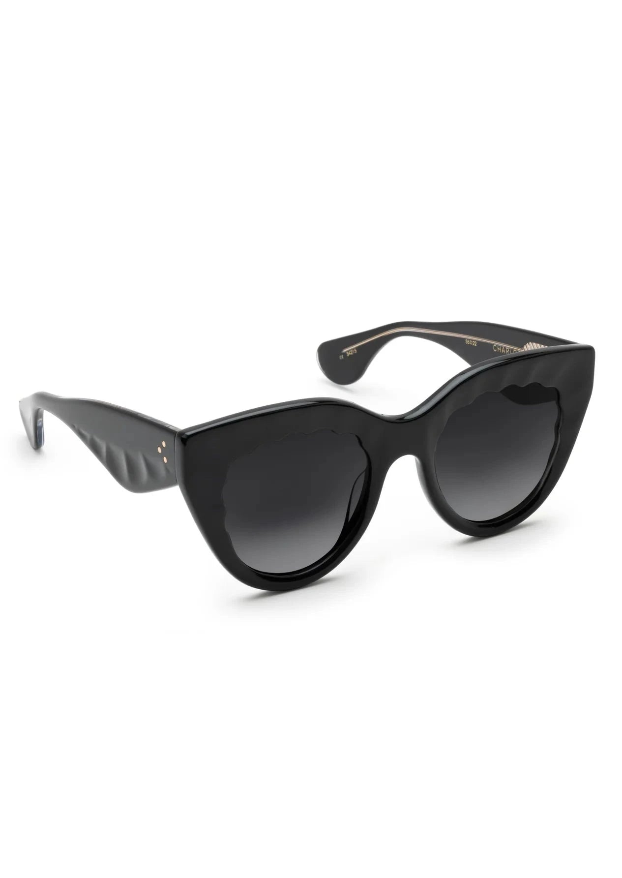 KREWE CHARLOTTE BLACK & CRYSTAL SUNGLASSES