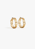 CLARE V. VINTAGE GOLD HOOP EARRINGS
