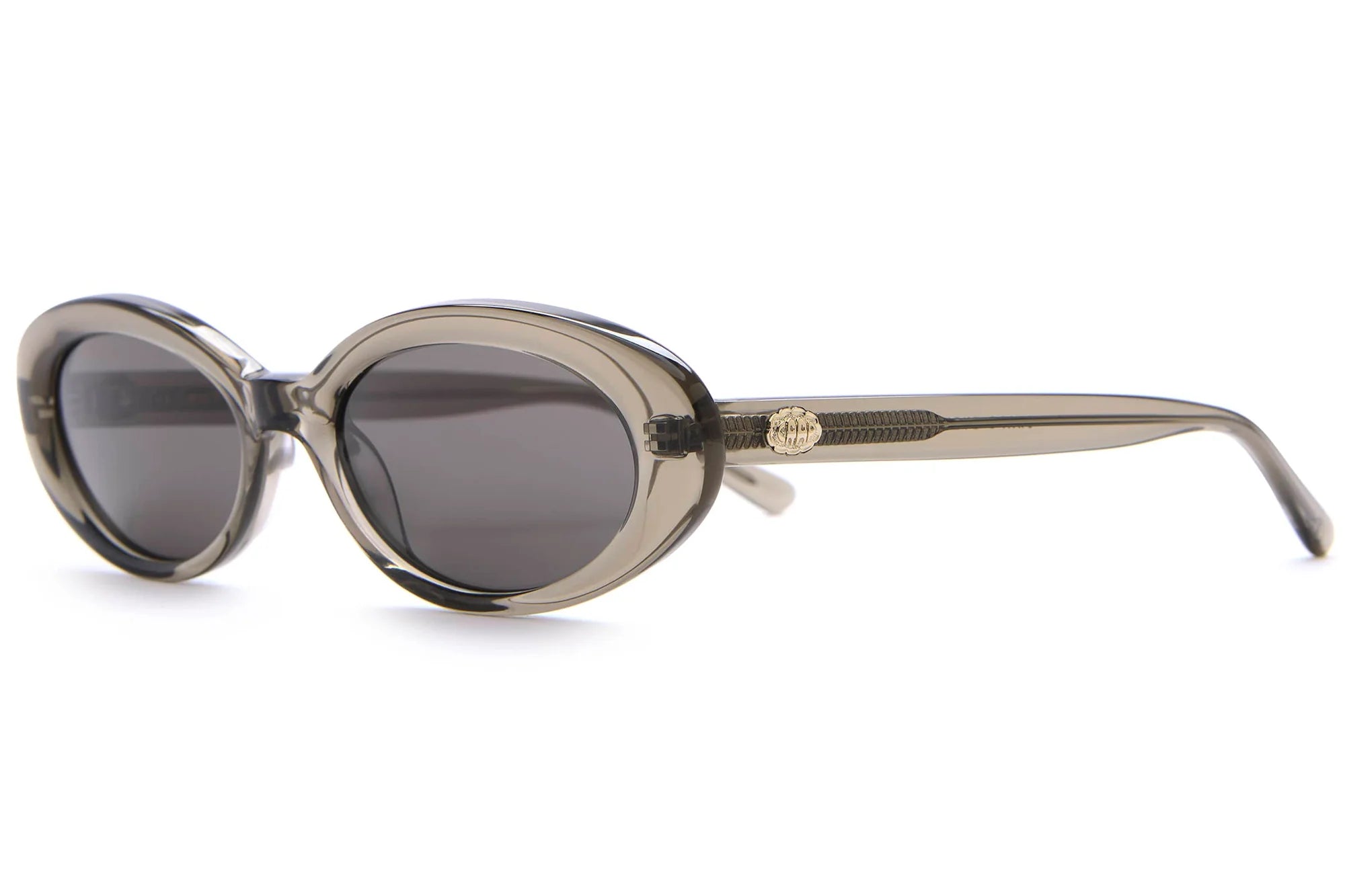 Crap Eyewear The T.V. Eye Sunglasses Matte Black Dagger Hardware Round Frames The Marías x Crap® Eyewear | CINEMA Sunglasses, Side A Black  main image 2