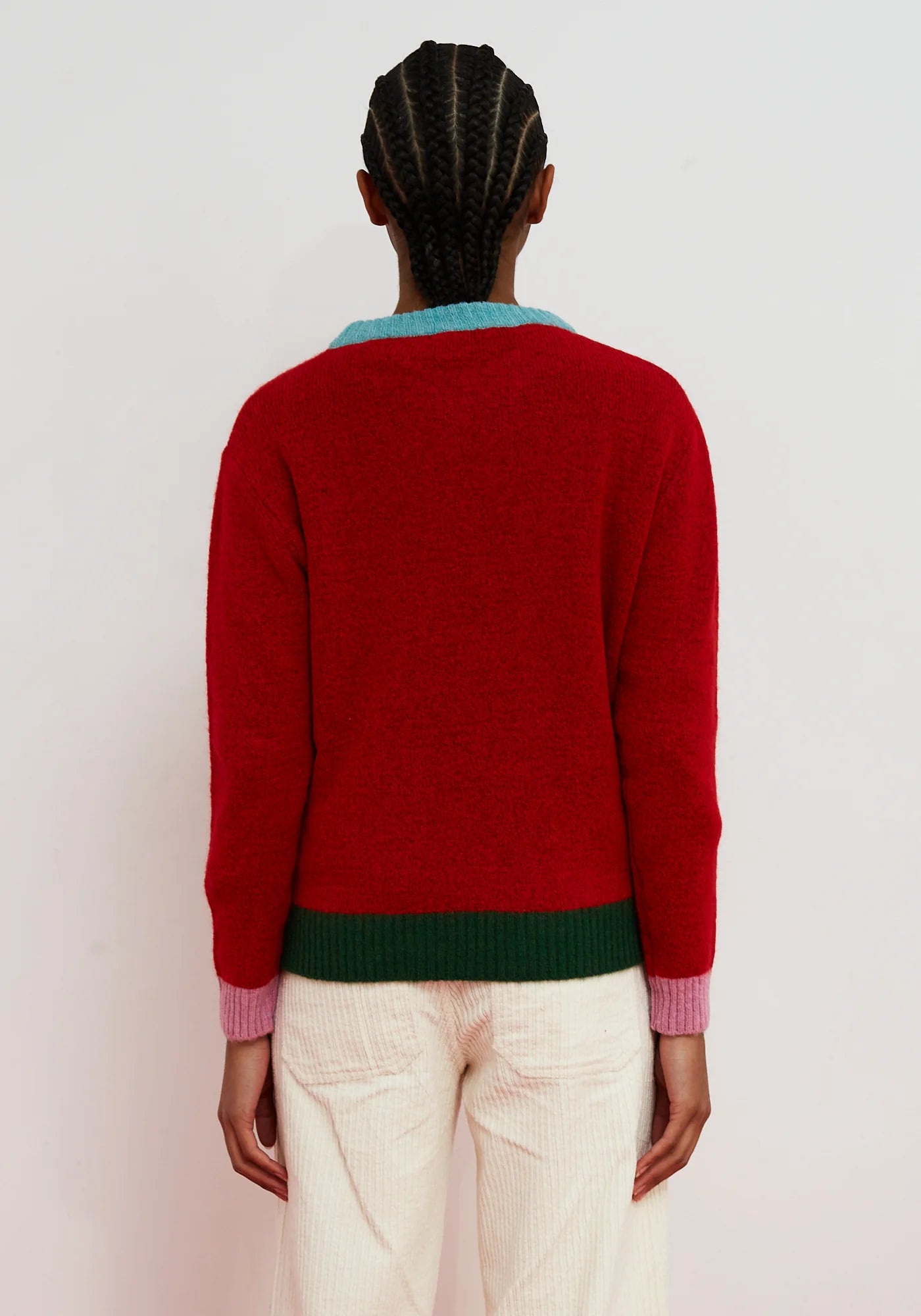 JERSEY MIXED UP SWEATER