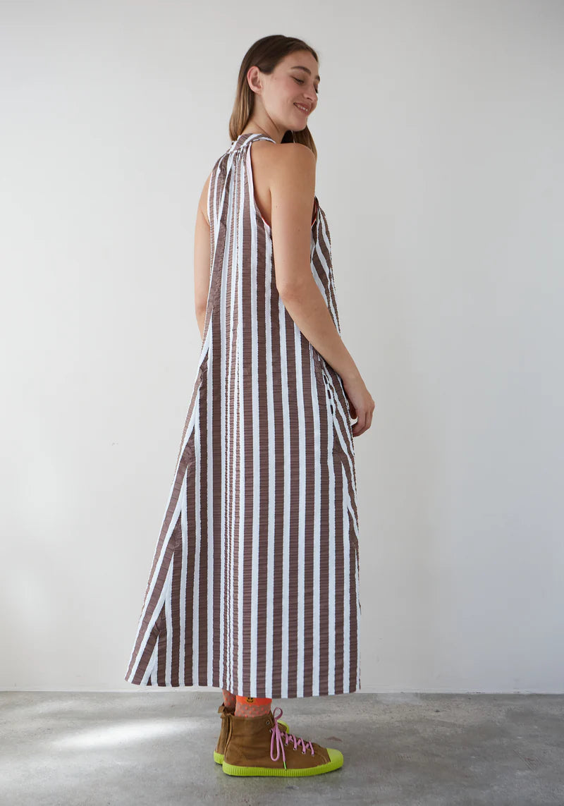 CAPRI STRIPED MAXI DRESS