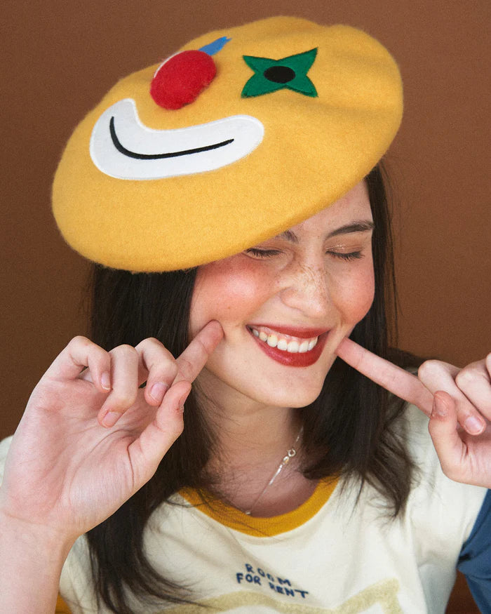 KINA AND TAM X DAVID ROSS LAWN CLOWNCORE BERET