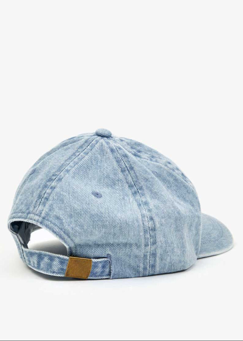 CLARE V. DENIM DEJA VU BASEBALL HAT