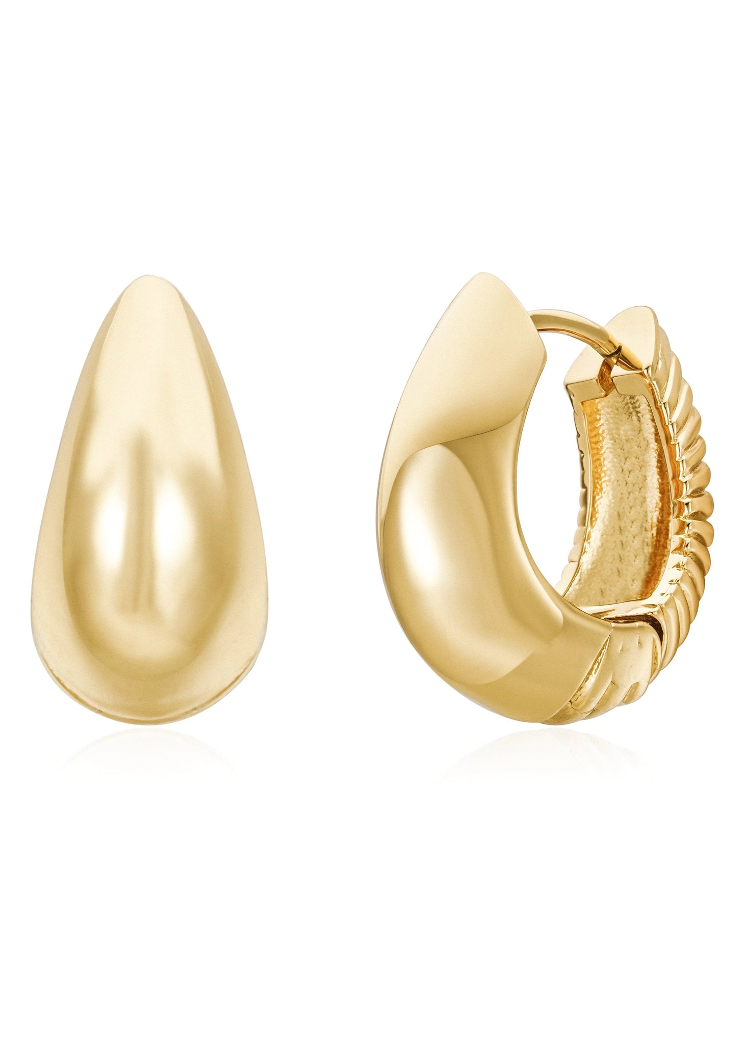 MURRIE DOUBLE SIDE HOOP EARRINGS