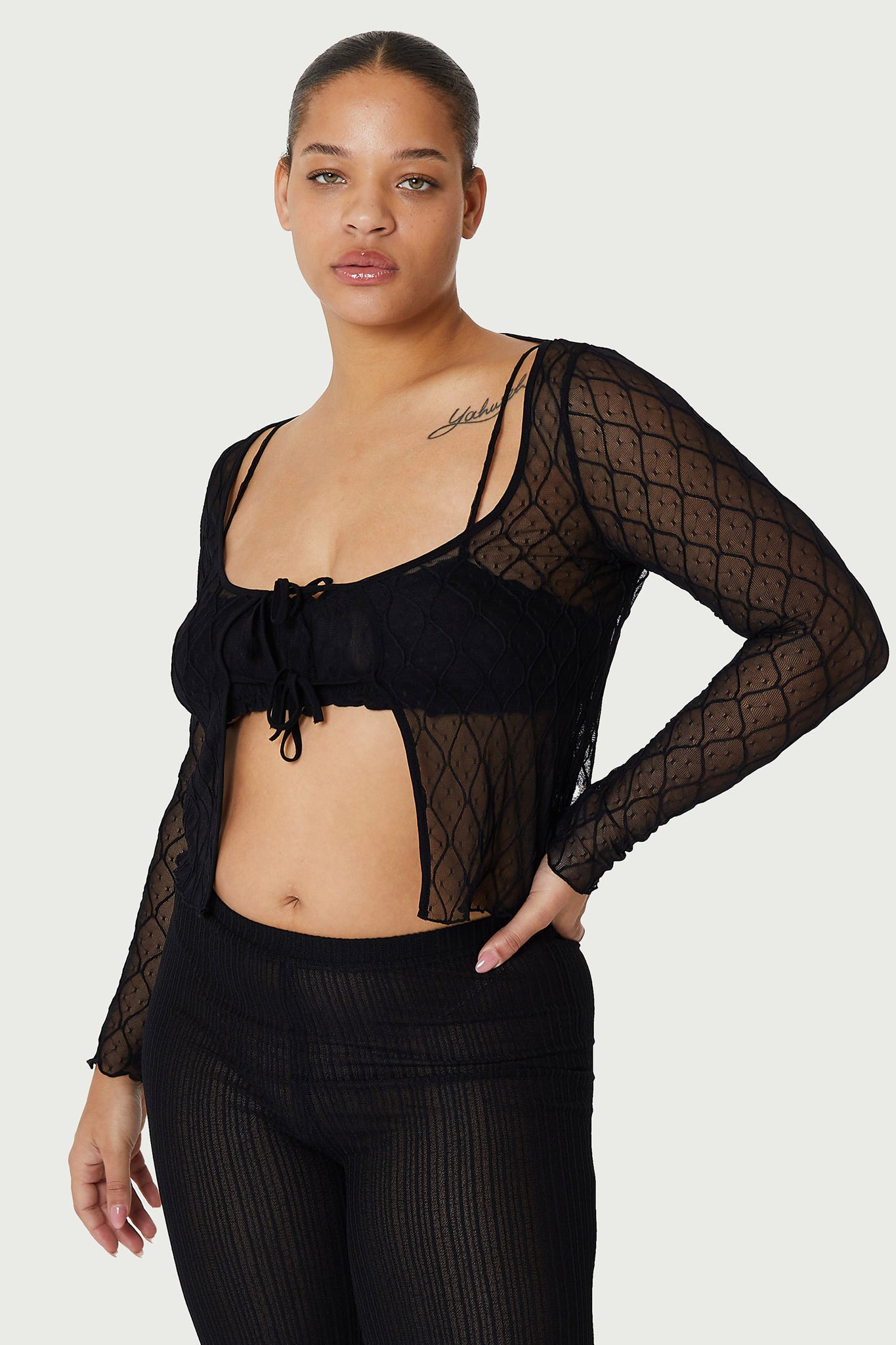 WANDA MESH TIE TOP