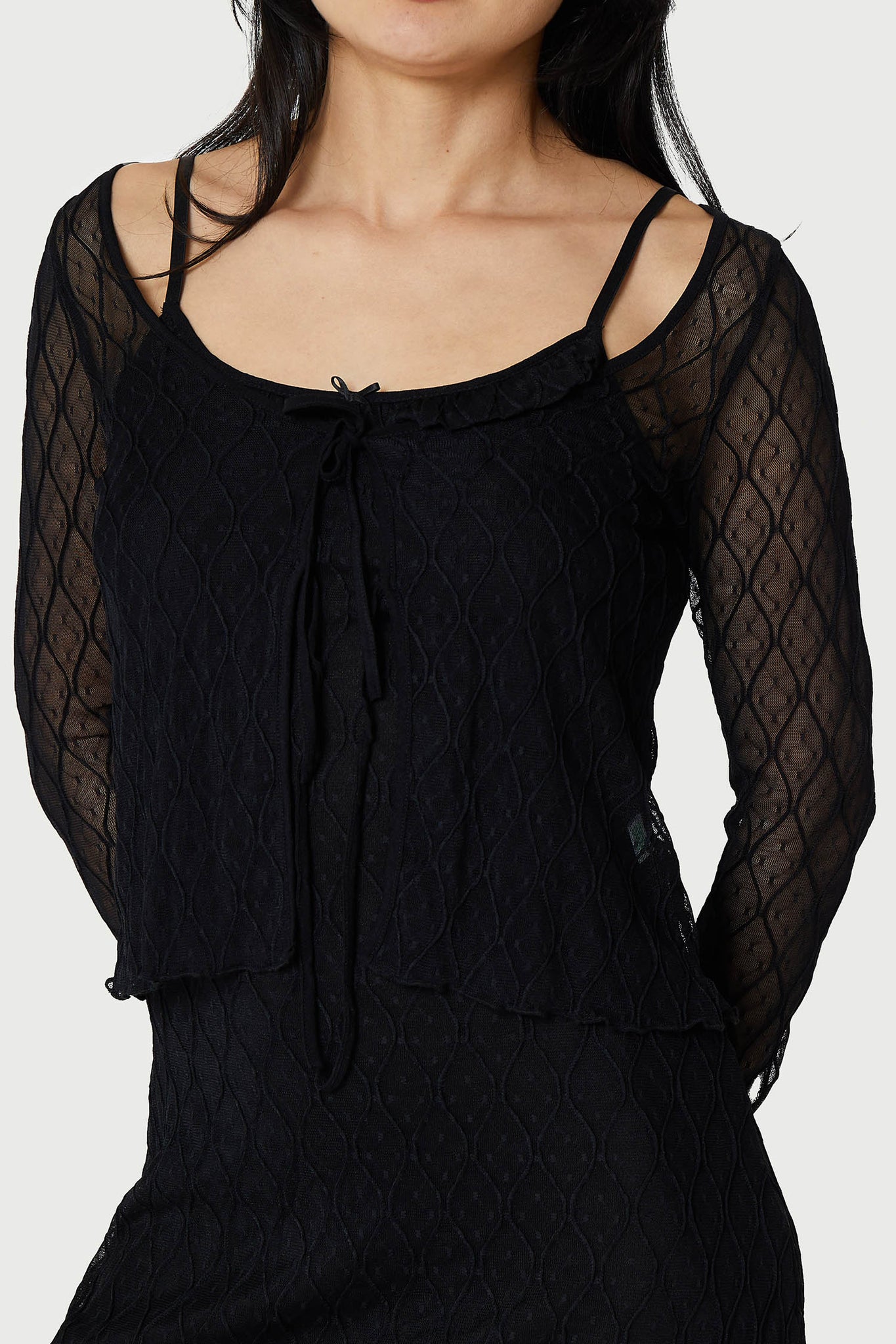 WANDA MESH TIE TOP