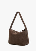 CLARE V. FLEURINE SUEDE HANDBAG