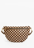 CLARE V. WOVEN OAT MILK GRANDE FANNY BAG