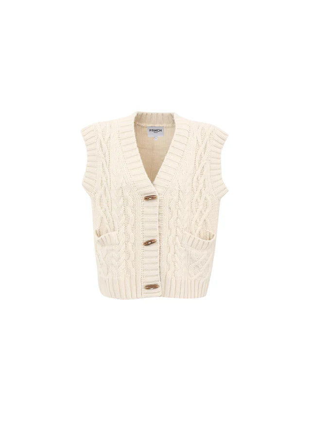 NEENA CABLE KNIT VEST