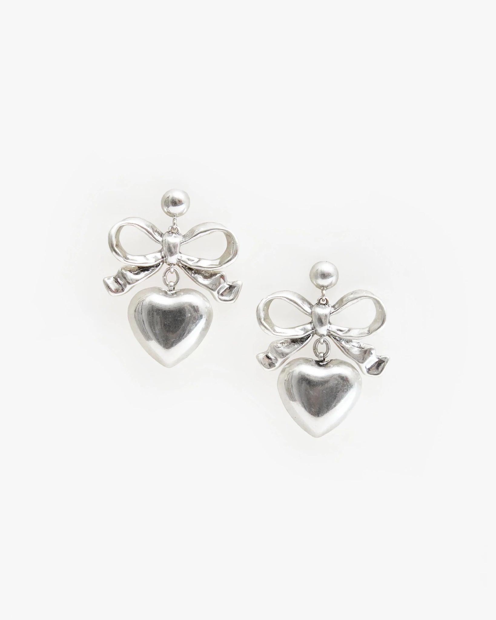 CLARE V. HEART DROP EARRINGS