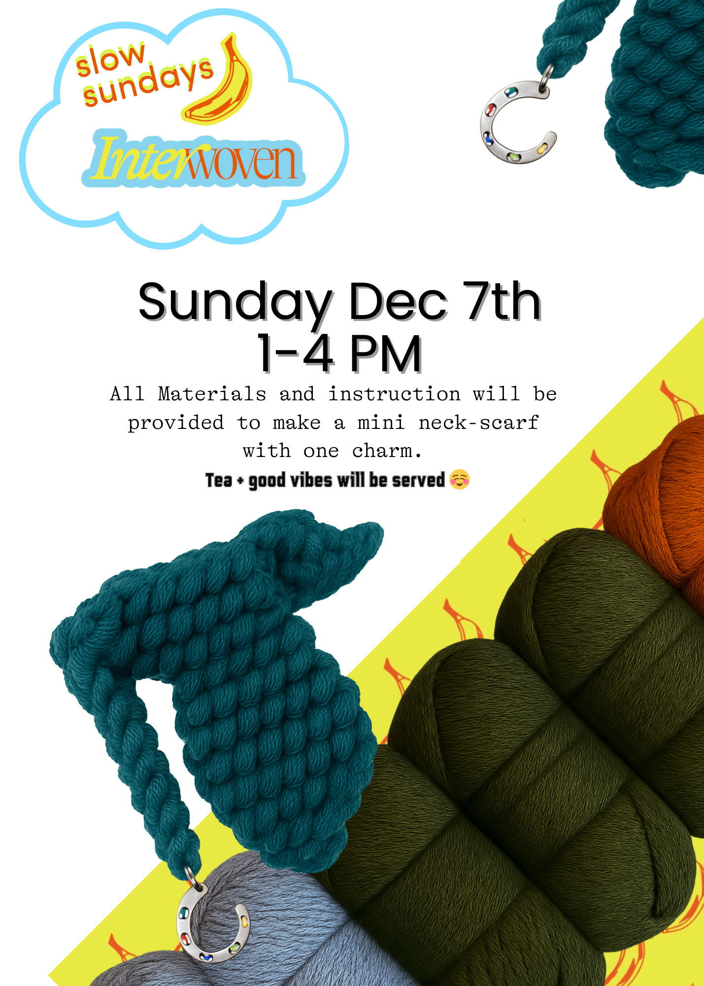 12/7/25 SLOW SUNDAY AT INTERWOVEN: KNITTING WITH MICHELLE