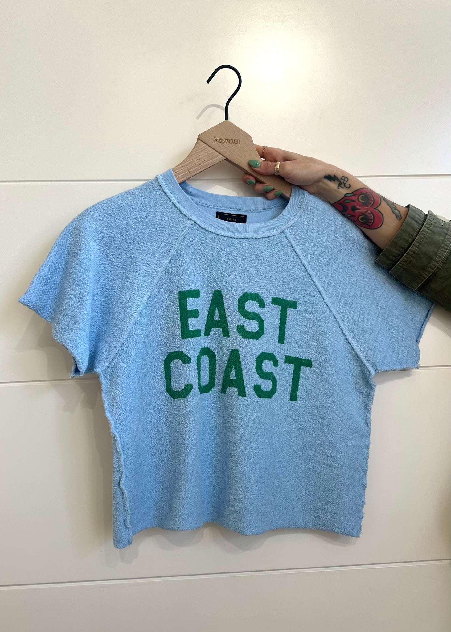 INTERWOVEN EAST COAST VARSITY SWEATSHIRT