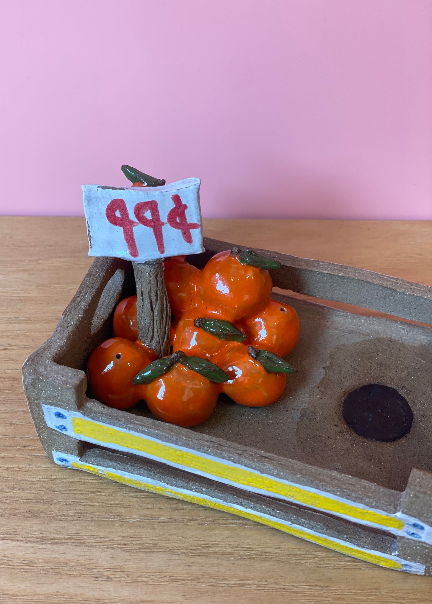 DINICOLA CERAMICS FARMER'S MARKET INCENSE HOLDER