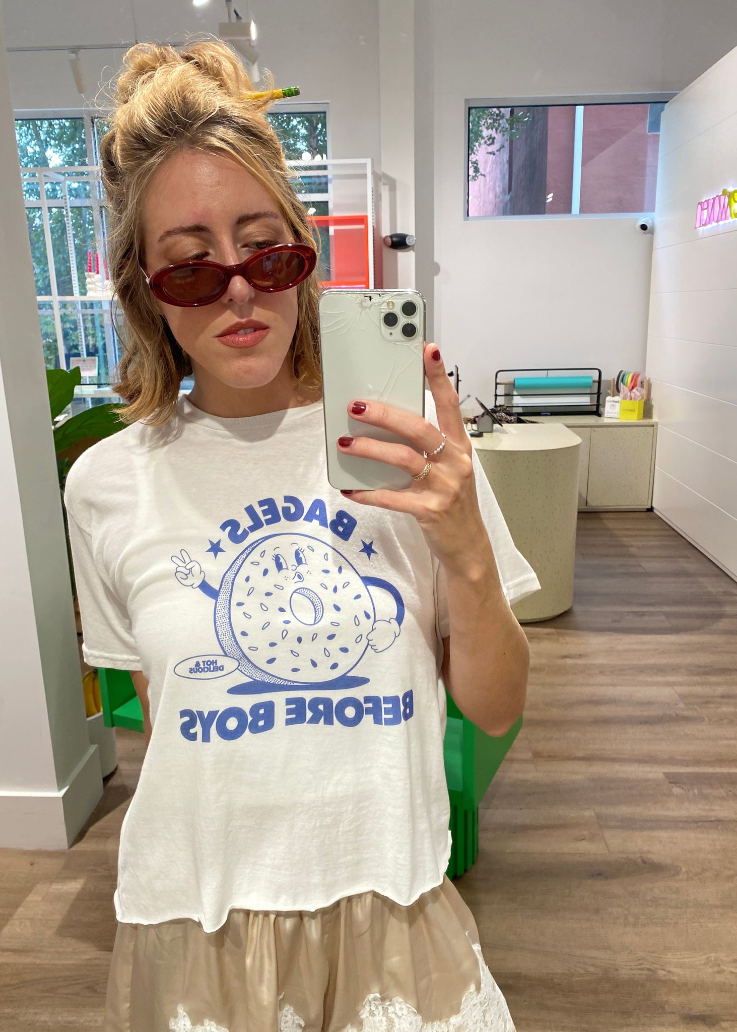 BAGELS B4 BOYS CROPPED TEE