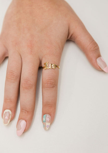 ZODIAC SCRIPT RING
