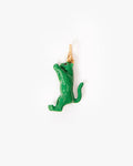 CLARE V. EMERALD JUMPING TIGER CHARM